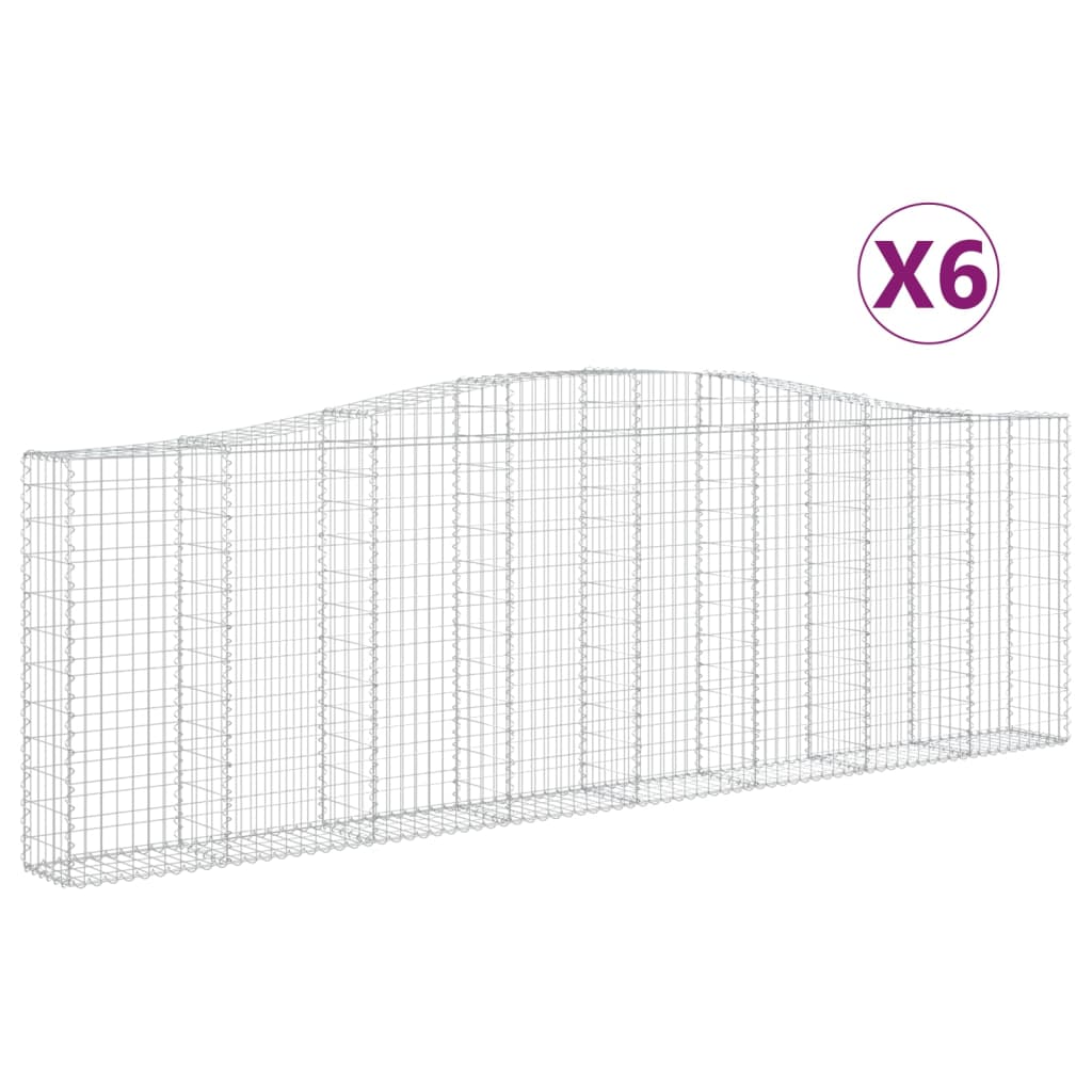 Vidaxl Schlag Kuerf 6 St Vaulted 400x30X120 140 cm Eisen