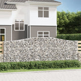 Vidaxl Schans kurve 3 st hvælvede 400x30x140 160 cm jern