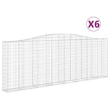 Vidaxl Schans Kosze 6 ST sklepione 400x30x140 160 cm żelazo