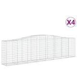 Vidaxl Schainen Kuerf 4 St Vaulted 400x50x100 120 cm Eisen