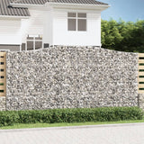 Vidaxl Schans kurve 3 st hvælvede 400x50x200 220 cm jern