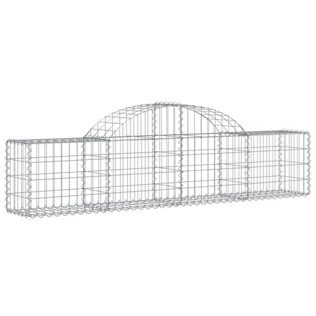 Vidaxx Gabionen 2 Stück gebogen 200x30x40 60 cm verzinktes Eisen