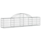 Cestas Vidaxl Schans 8 st 200x30x40 60 cm de hierro galvanizado