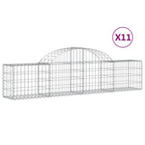 Vidaxl Schans Cestini 11 Stated a volta 200x30x40 60 cm Galvanized Iron