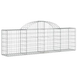 Cestas Vidaxl Schans 5 st 200x30x60 80 cm de hierro galvanizado