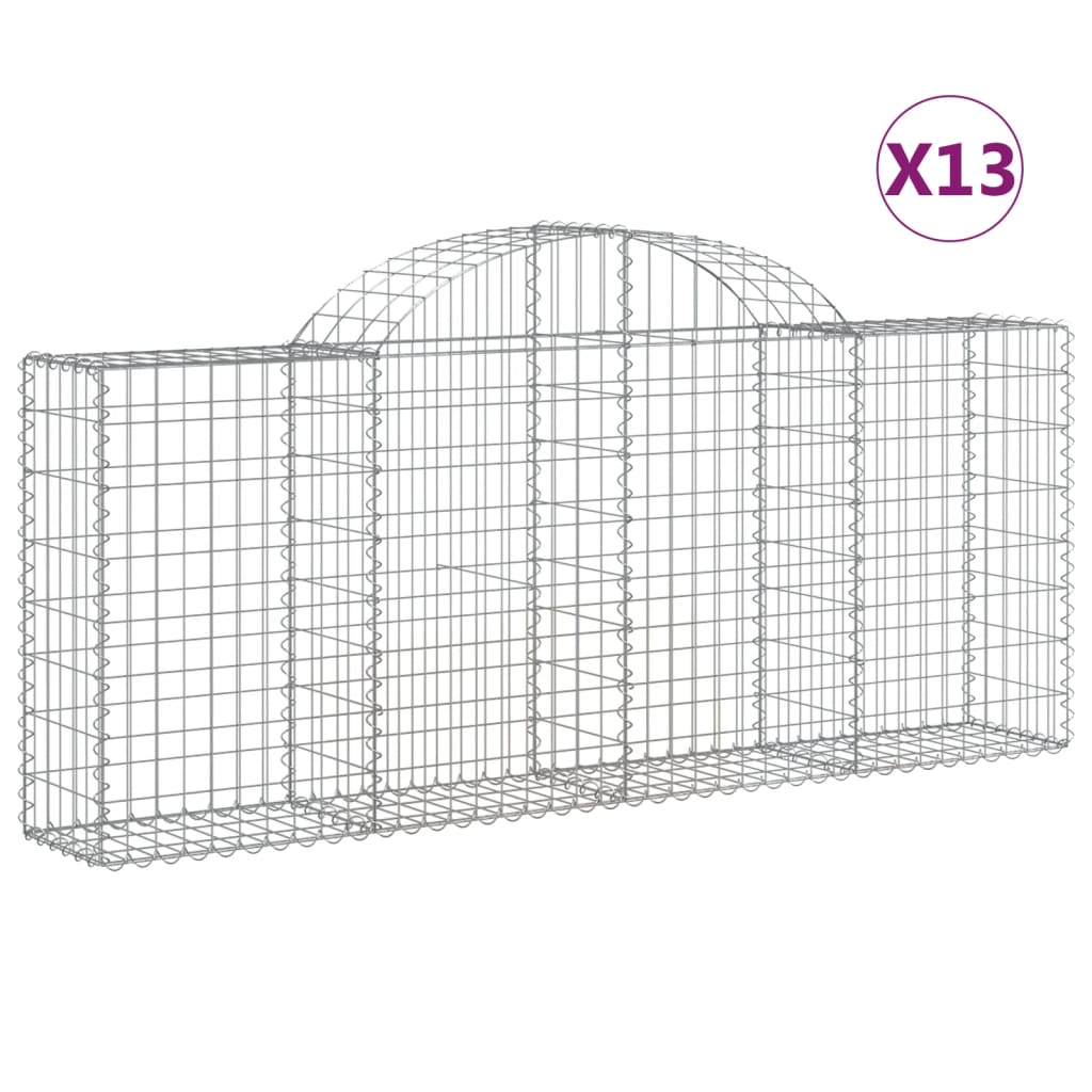 Vidaxl Schans Pankets 13 ST Vaulté 200x30x80 100 cm fer