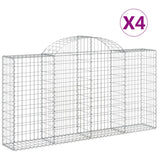 Vidaxl Schans Pankets 4 St Vaulted 200x30x100 120 cm fer