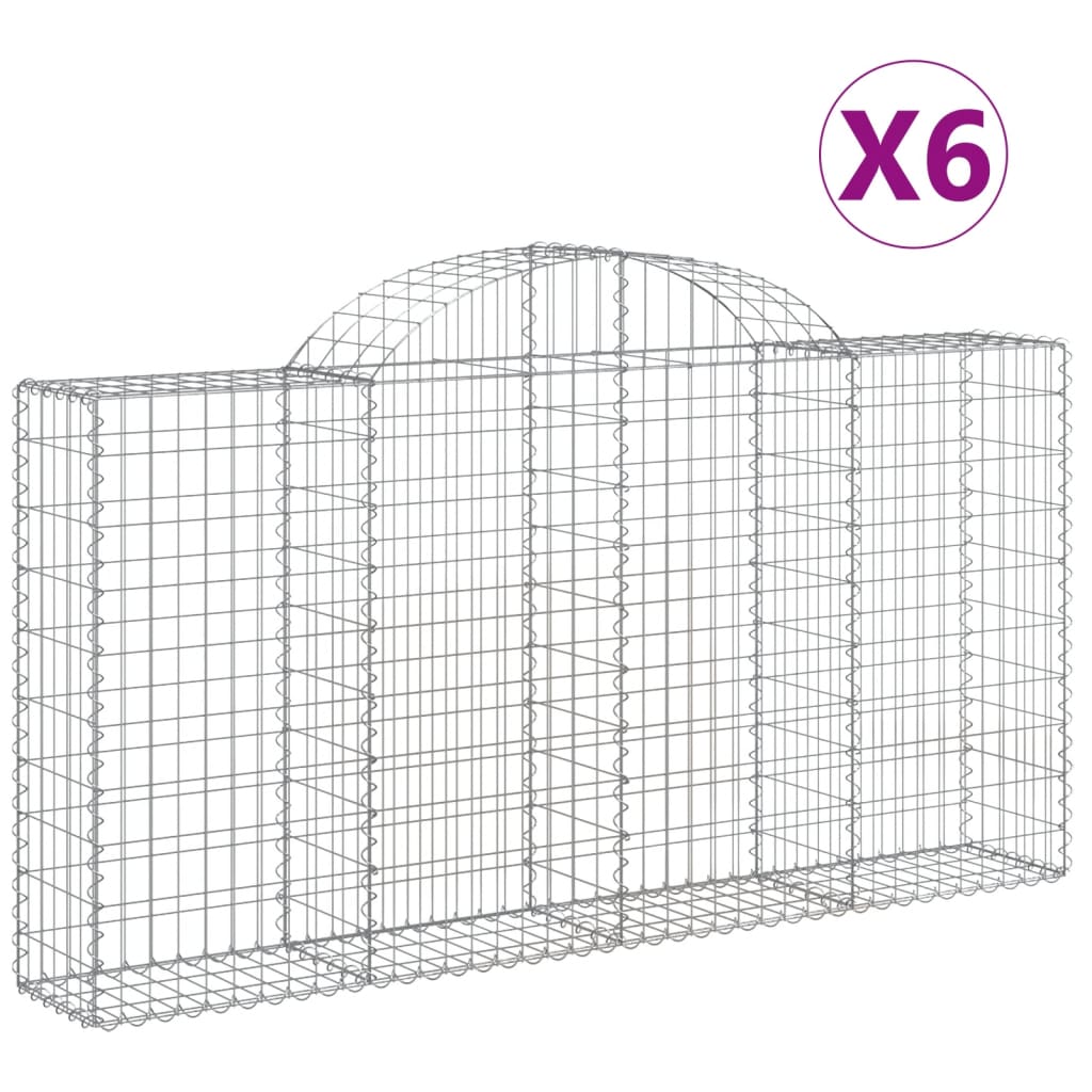 Vidaxl Schans Pankets 6 St Vaulted 200x30x100 120 cm fer