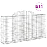 Vidaxl Schans baskets 11 st vaulted 200x30x100 120 cm iron