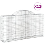 Vidaxl Schainen Kuerf 12 st vaulted 200x30x100 120 cm Eisen