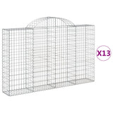 VidaXL Schans baskets 13 st vaulted 200x30x120 140 cm iron