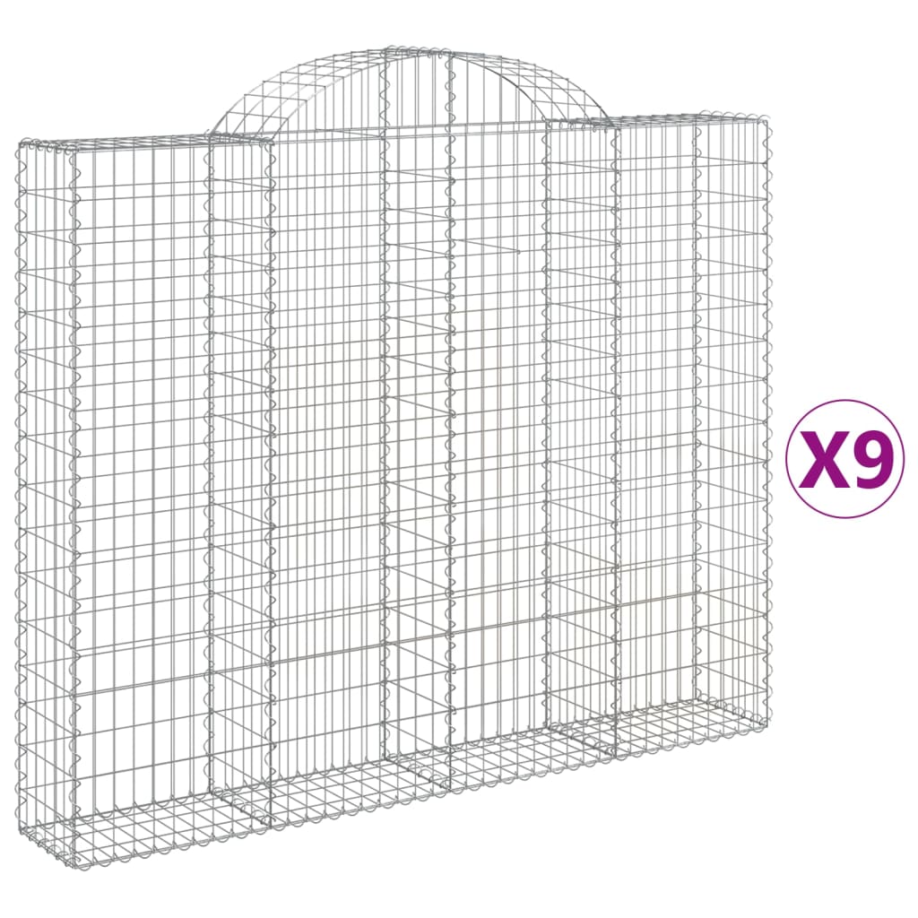 Vidaxl Schans Cestini 9 Stault 200x30x160 180 cm Iron