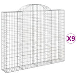 Vidaxl Schiags Kuerf 9 St Vaulted 200x30x160 180 cm Eisen