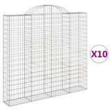 Vidaxl Schans kurver 10 St Vaulted 200x30x180 200 cm jern