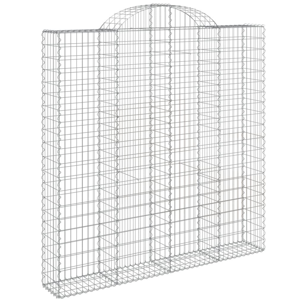 VidaXL Schanskorven 3 st gewelfd 200x30x200 220 cm ijzer