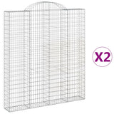 Vidaxl Schans Baskets 2 ST Klavené 200x30x220 240 cm železo