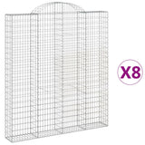 Vidaxl Schans Körbe 8 ST Gewölbe 200x30x220 240 cm Eisen