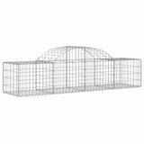 Vidaxl Schans Cesti 3 a volta a volta 200x50x40 60 cm Galvanized Iron