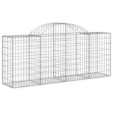 Vidaxl Schans Cesti 2 a volta a volta 200x50x80 100 cm Galvanized Iron