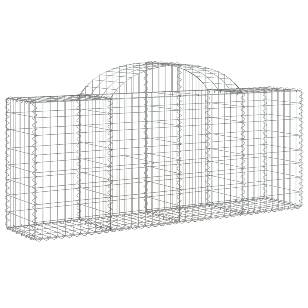 Cestas Vidaxl Schans 5 st 200x50x80 100 cm de hierro galvanizado