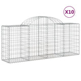 Vidaxl Schans kurver 10 st Vaulted 200x50x80 100 cm jern