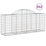 Vidaxl Schans Kosze 12 ST sklepione 200x50x80 100 cm żelazo