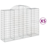 Vidaxl Schans Baskets 5 ST Klavené 200x50x140 160 cm železo