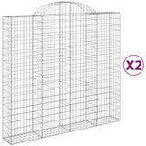 Vidaxl Schans Baskets 2 ST Krandoval 200x50x180 200 cm železo