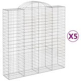 Vidaxl Schans kurver 5 st Vaulted 200x50x200 220 cm jern