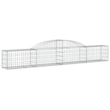 Vidaxl Schans baskets 7 st vaulted 300x30x40 60 cm galvanized iron