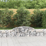 Vidaxl Schans kurve 9 st hvælvede 300x30x40 60 cm galvaniseret jern