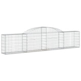 VidaXL Schans baskets 6 st vaulted 300x30x60 80 cm galvanized iron