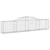 VidaXL Schans baskets 8 st vaulted 300x30x60 80 cm galvanized iron