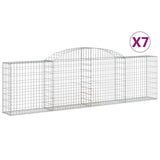 Cestas Vidaxl Schans 7 st 300x30x80 100 cm de hierro galvanizado