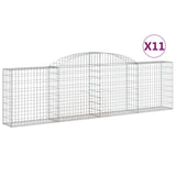 Vidaxl Schans kurver 11 St Vaulted 300x30x80 100 cm jern