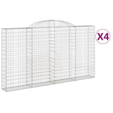 Vidaxl Schiags Kuerf 4 St Vaulted 300x30x160 180 cm Eisen