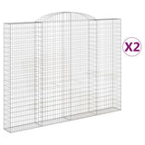 VidaXL Schans baskets 2 ST vaulted 300x30x220 240 cm iron