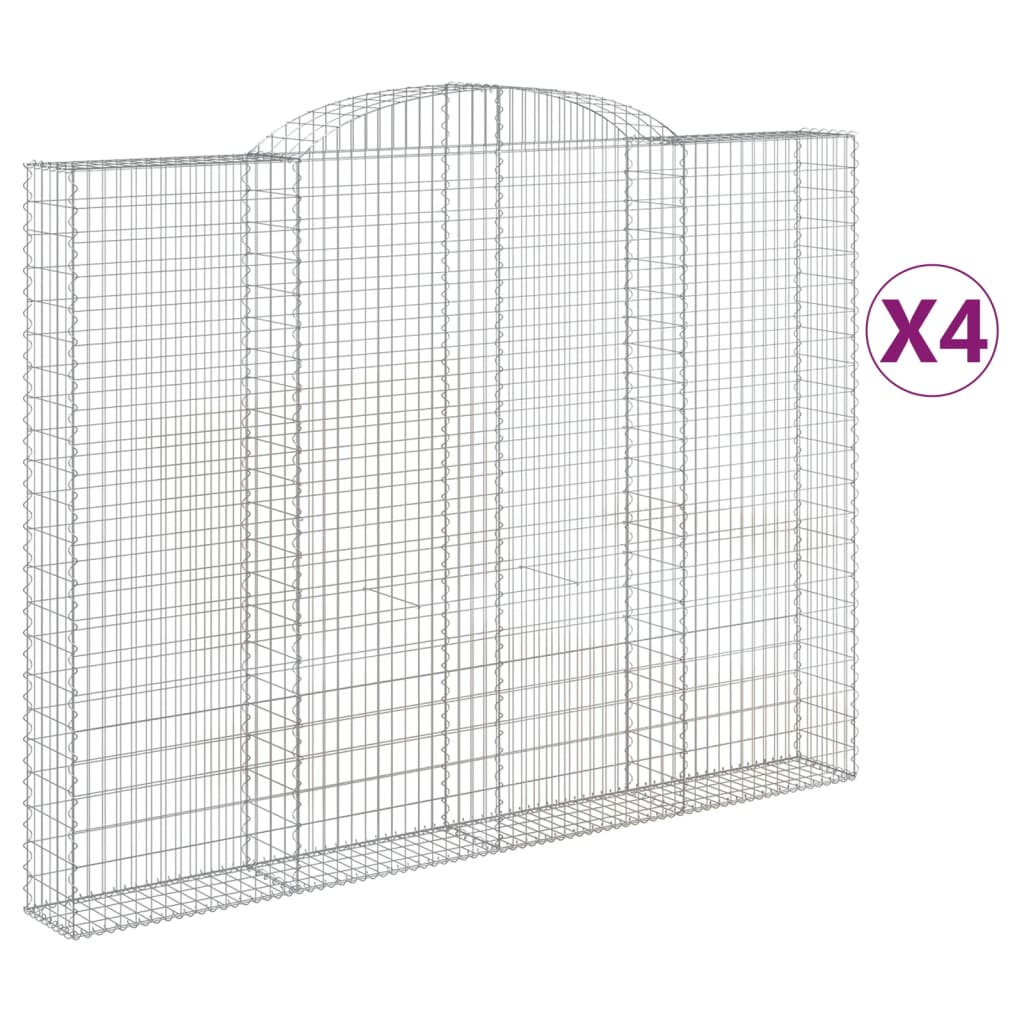 Vidaxl Schiags Kuerf 4 St Vaulted 300x30X220 240 cm Eisen