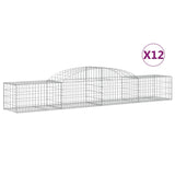 Vidaxl Schiags Kuerf 12 St Vaulted 300x5040 60 cm Galavaniséiert Eisen