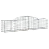 VidaXL Schans baskets 2 ST vaulted 300x50x60 80 cm galvanized iron