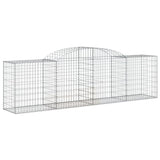 Vidaxl Schans Baskets 2 St. klenulé 300x50x80 100 cm galvanizované železo