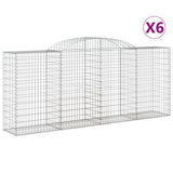 VidaXL Schans baskets 6 st vaulted 300x50x120 140 cm iron