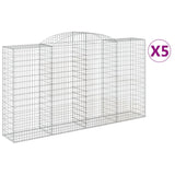 Vidaxl Schans Kosze 5 ST sklepione 300x50x160 180 cm żelazo