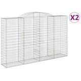 Vidaxl Schans Baskets 2 ST Krandoval 300x50x180 200 cm železo