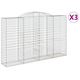 Vidaxl Schiags Kuerf 3 St Vaulted 300x50x180 200 cm Eisen