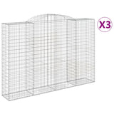 Vidaxl Schainen Kuerf 3 St Vaulted 300x50x200 220 cm Eisen