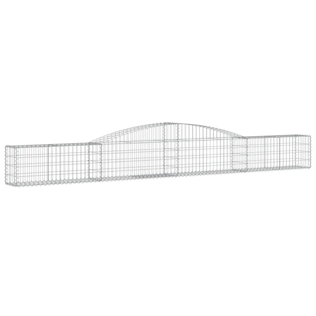 Vidaxl Schans Pankets 9 ST Voûté 400x30x40 60 cm fer