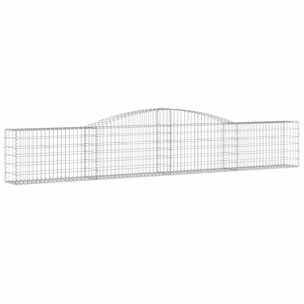 VidaXL Schans baskets 3 st vaulted 400x30x60 80 cm iron