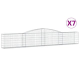 Vidaxl Schans kurver 7 St Vaulted 400x30x60 80 cm jern