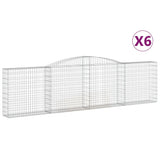 VidaXL Schans baskets 6 st vaulted 400x30x100 120 cm iron